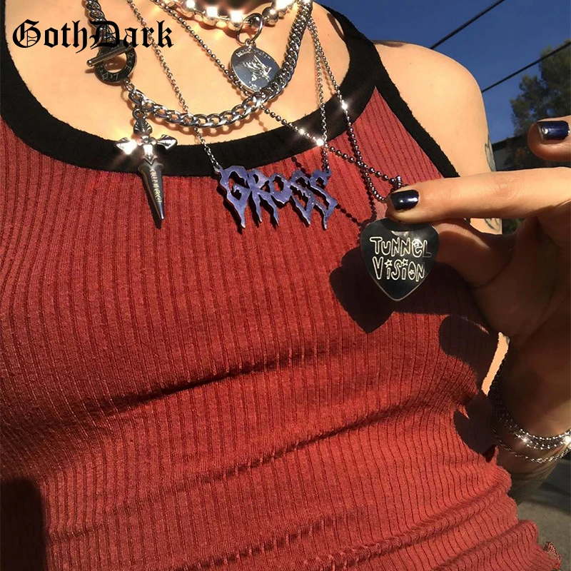 Goth Tamsiai E-Girl Indie Estetinės Gotikos Megzti Camis 90s Streetwear Liesas Apkarpyti Viršūnes Moterų Backless Ruffles Hem be Rankovių