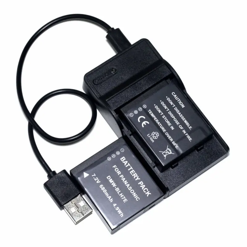 2VNT NT-BLH7E NT-BLH7PP Baterija + USB Kroviklis skirtas Panasonic DC-GX800 GX850 DMC-GM1s GM5 DMC-GF7 GF8 GF9 DMC-LX10 LX15 Fotoaparatas