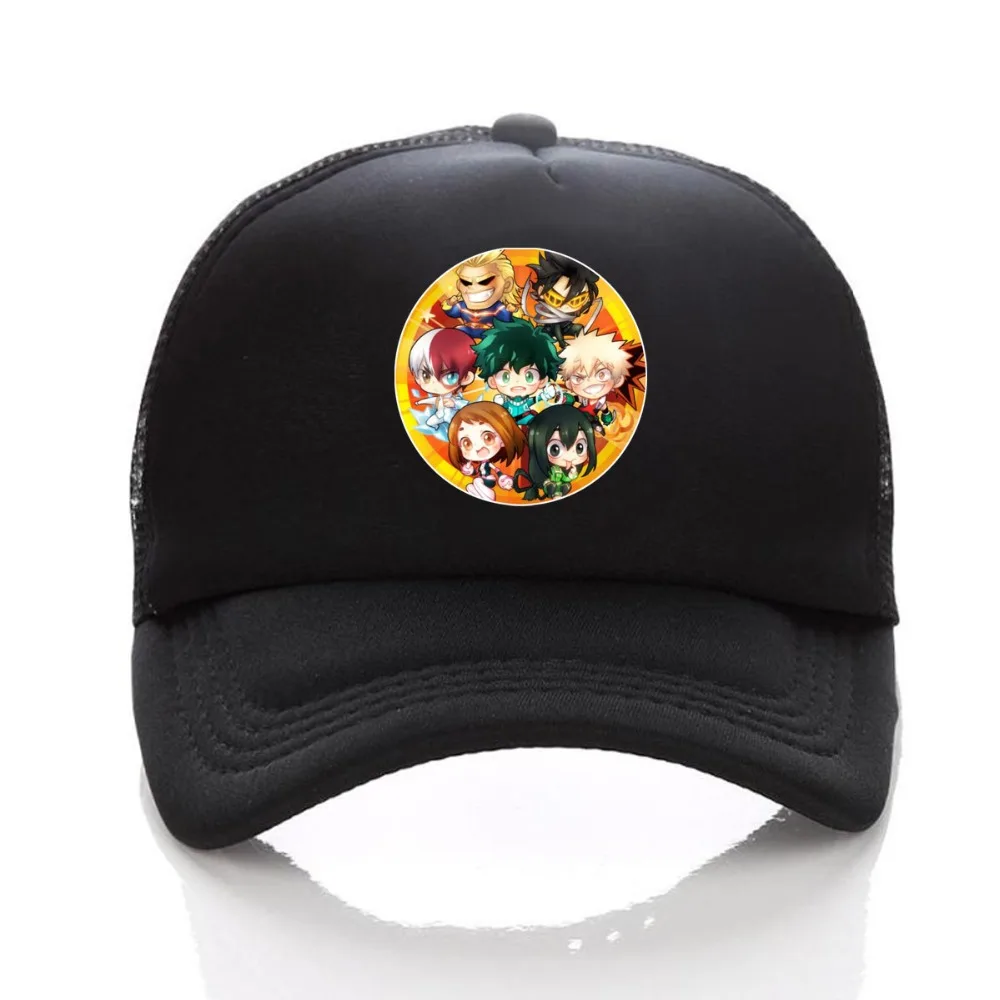Anime Mano Herojus akademinės bendruomenės skrybėlę Izuku Midoriya Katsuki Bakugou Unisex Reguliuojamas Vasaros Įrengtas Snapback cap Beisbolo kepuraitę Cosplay Skrybėlę