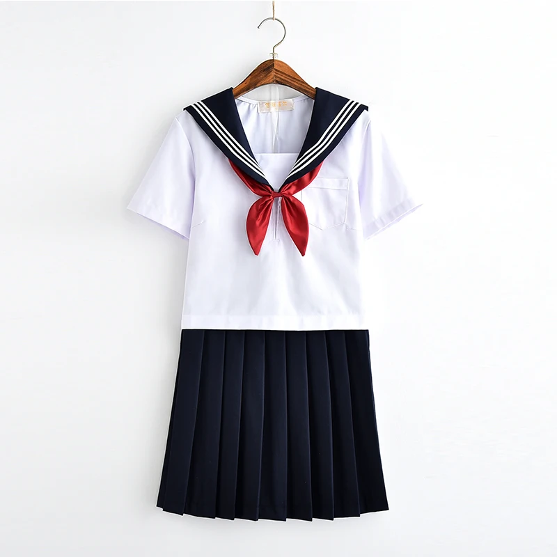 Naujų Pardavimo 2021 Balta Mokyklos Vienodos Japonijos Merginos Klasės Karinio Jūrų Laivyno Jūreivis Studentų Uniformų Drabužių Anime Cosplay Jūrininkas Kostiumai
