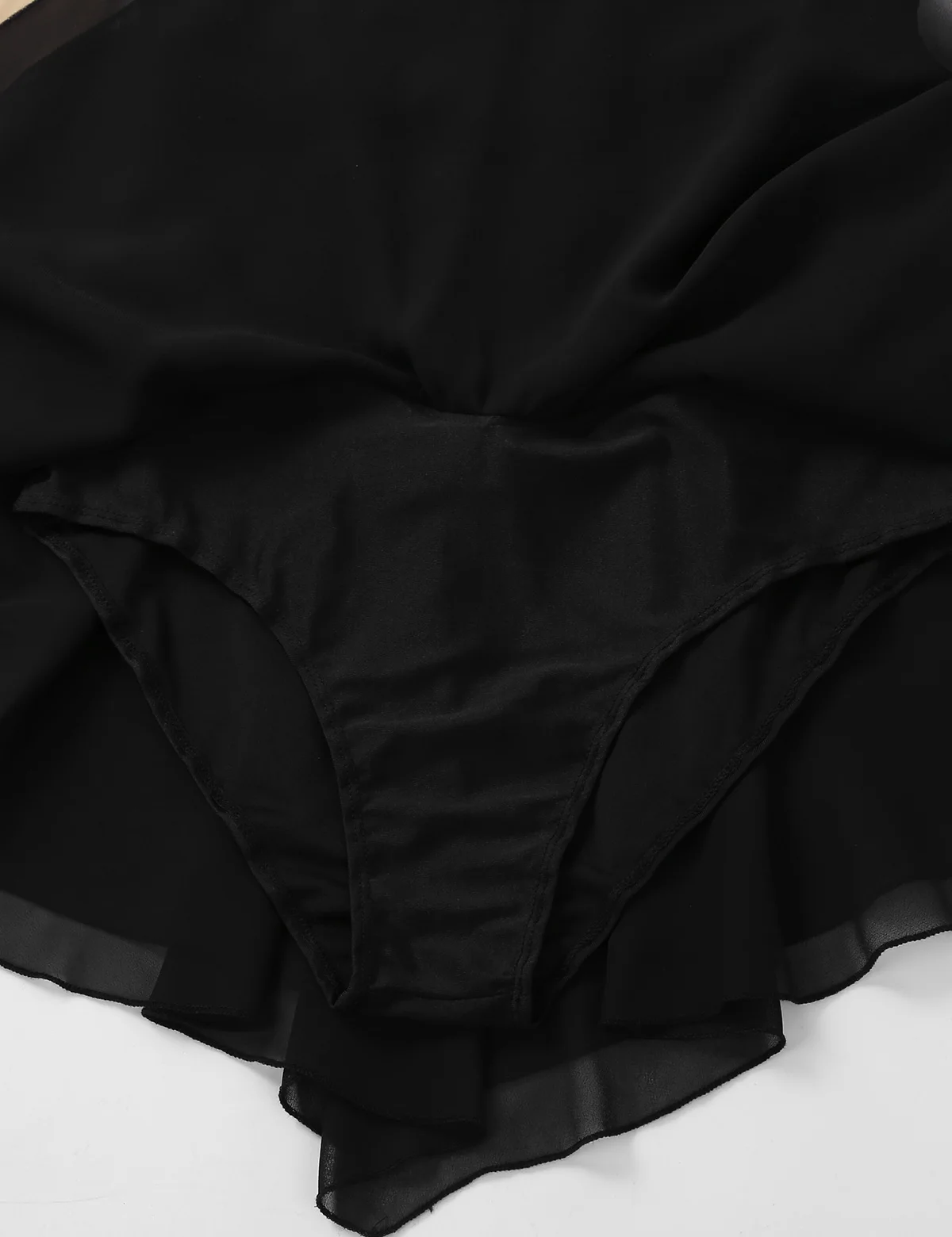 MSemis Moterų Dailiojo Čiuožimo Suknelė Konkurencijos Kostiumas Backless Blizgiu Cirkonio Kutai Čiuožyklos Leotard Suknelė protas Piršto