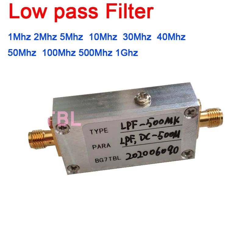 Žemo dažnio filtras LC LPF DC 1Mhz 2Mhz 5Mhz 10Mhz 30Mhz 40Mhz 50Mhz 100Mhz 500Mhz 1Ghz UŽ Kumpis Radijo Stiprintuvas