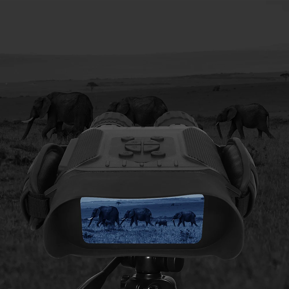 Profesinės Naktinio Matymo 32G IPX4 400m HD IR Kamera Foto Video 5x Zoom laiko Plačiaekranis Monokuliariniai Žiūronai medžioklei