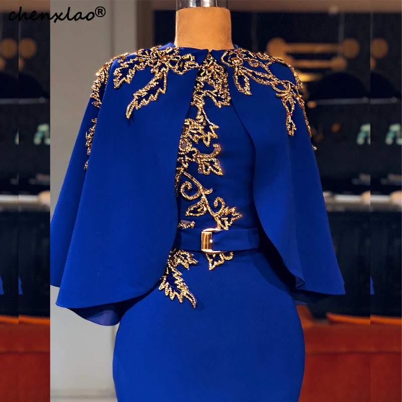 Naujas Royal Blue Vakaro Suknelės Su Striuke, Rankoje Duobute Undinė Oficialią Šalies Chalatai Vakarinę Suknelę Ilgai Vesitdos