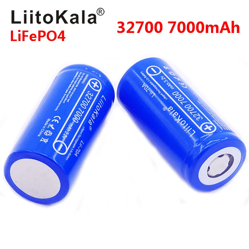 2021 naujas Lii-70A LiitoKala 3.2 V 32700 6500 mah 7000 mAh baterija, LiFePO4 35A 55A Didelės Galios Maksimali Nuolatinė Iškrovimo Akumuliatorius