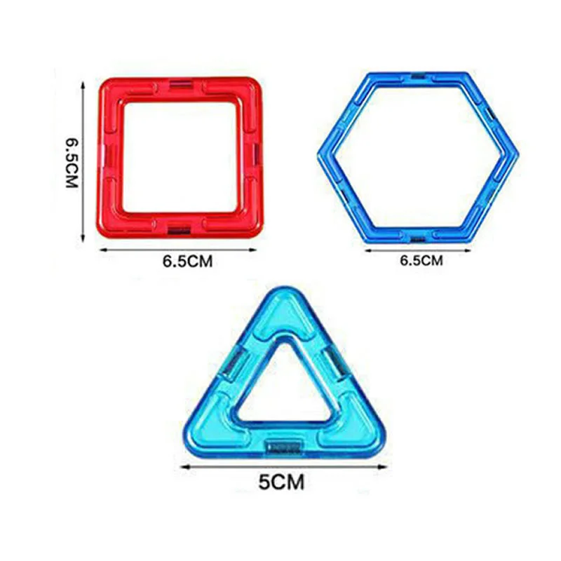 3D Surinkimas 65PCS Blokai Modelis Kit Magnetinis Konstruktorius 