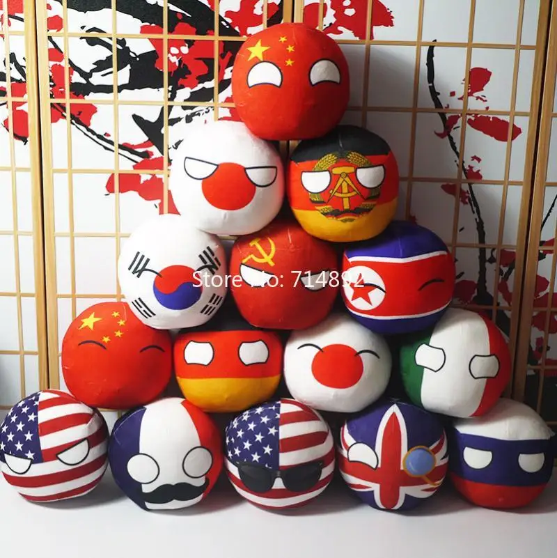Polandball Pliušiniai Žaislai Anime Countryball Trumpas Pliušinis Lėlės Mini Pagalvę 20cm Cosplay Dovanų
