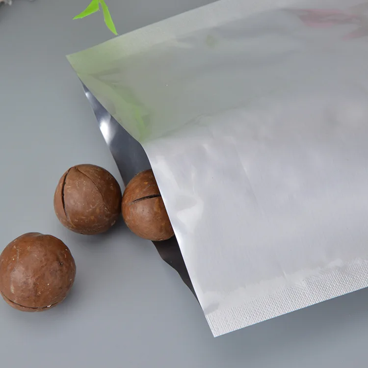100vnt nemokamas pristatymas Maisto kokybės gryno aliuminio folija, plokščia kišenė maisto produktų laikymo maišą arbatos antspaudas maišą sauso vaisių pakavimo maišelis