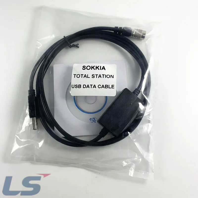 2 vnt. Aukštos kokybės Sokkia USB duomenų kabelį Sokkia viso stotis tinka Win7 / 8 / 10 sistemos 6 pin apklausa atsisiųsti USB kabelis
