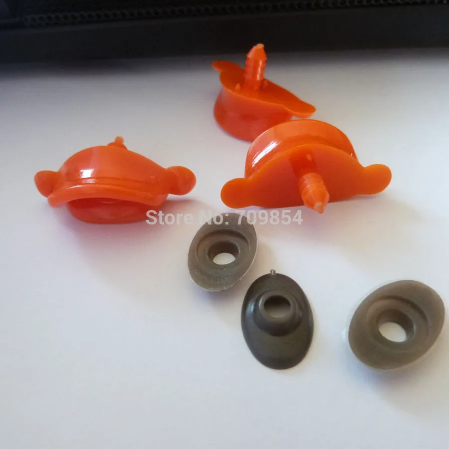 20pcs/daug naujų atvykimo 42*18mm oranžinė spalva antis burną su kamieninėmis nemokamai plovimo žaislas priedai