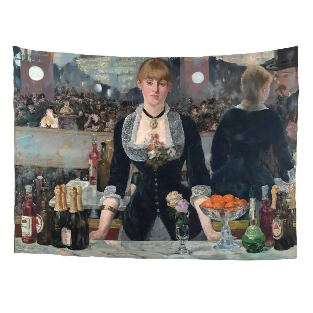 Pasaulio Klasikinio Meno Šedevras Gobelenas Serijos Édouard Manet Baras prie Folies-Bergère 1882