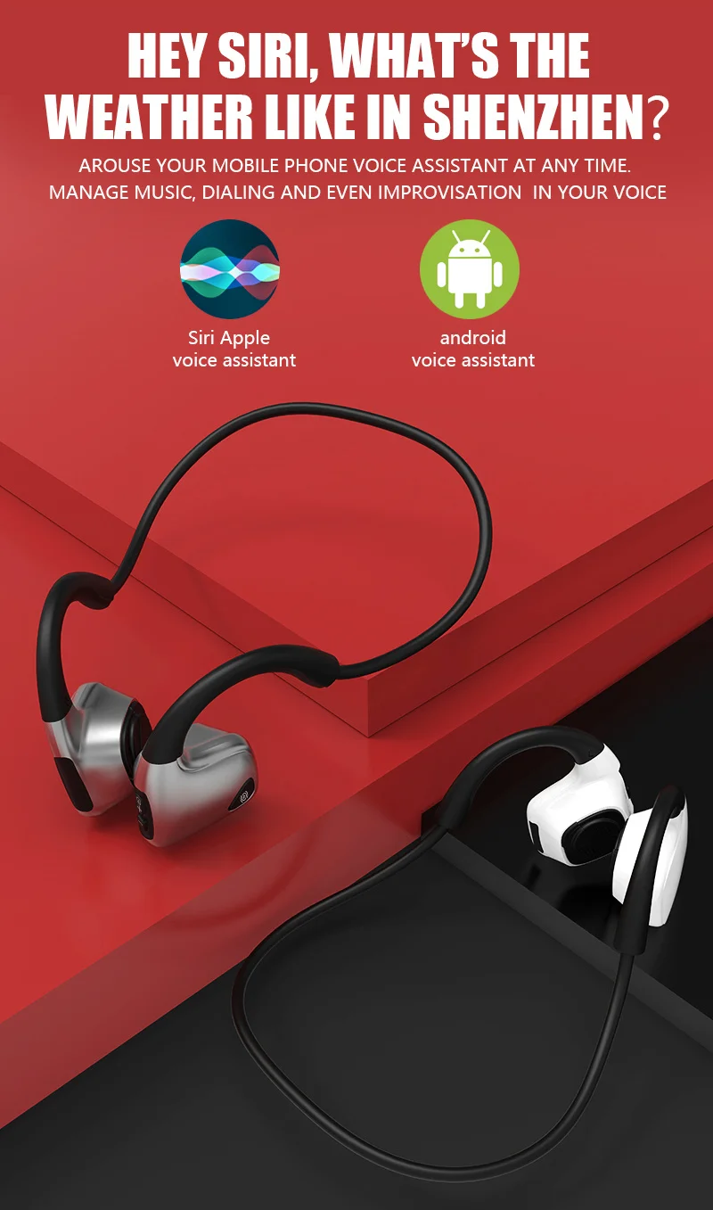 2019 Bluetooth 5.0 Originalus Kaulais r9 Ausines Belaidžio Sporto ausinės, laisvų Rankų įranga Ausinės Paramos Lašas Laivybos