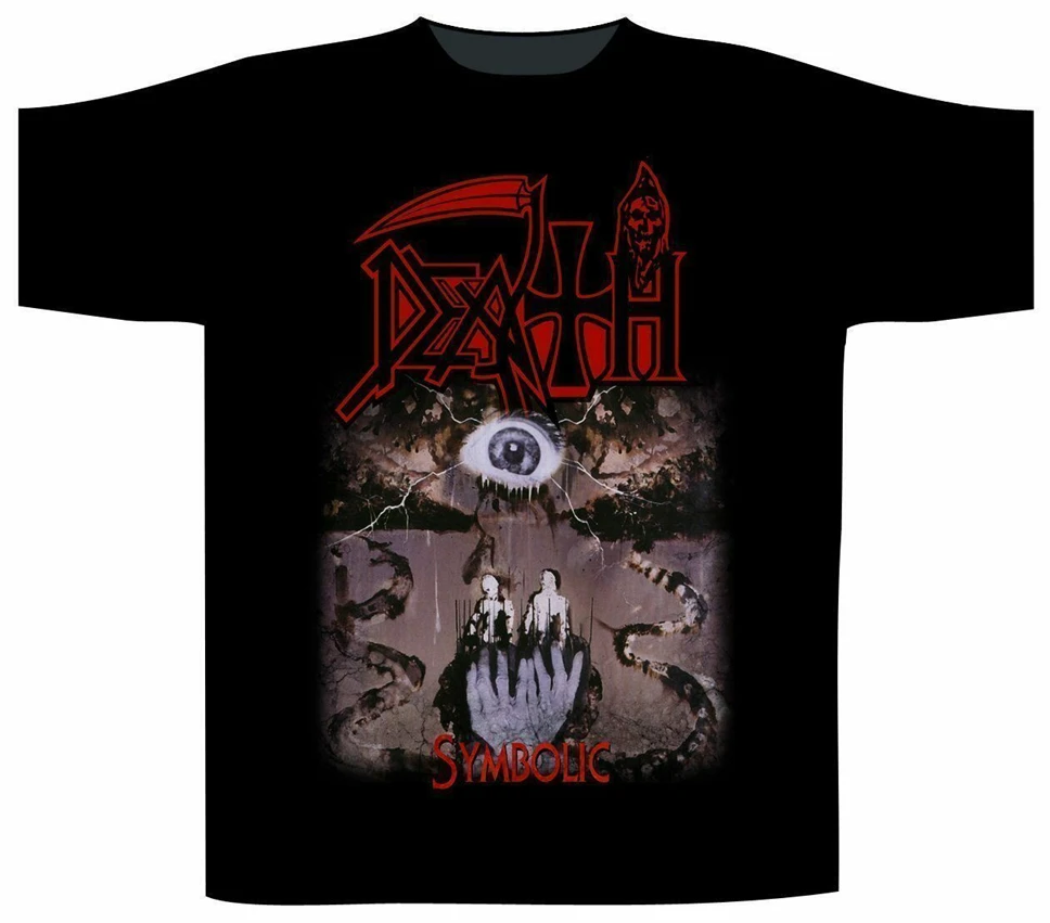 Mirties Simbolinę Shirt S M L Xl Dydžio Marškinėlius Death Metalo, Roko Grupė T-Shirt Nauja Grynos Medvilnės Marškinėliai
