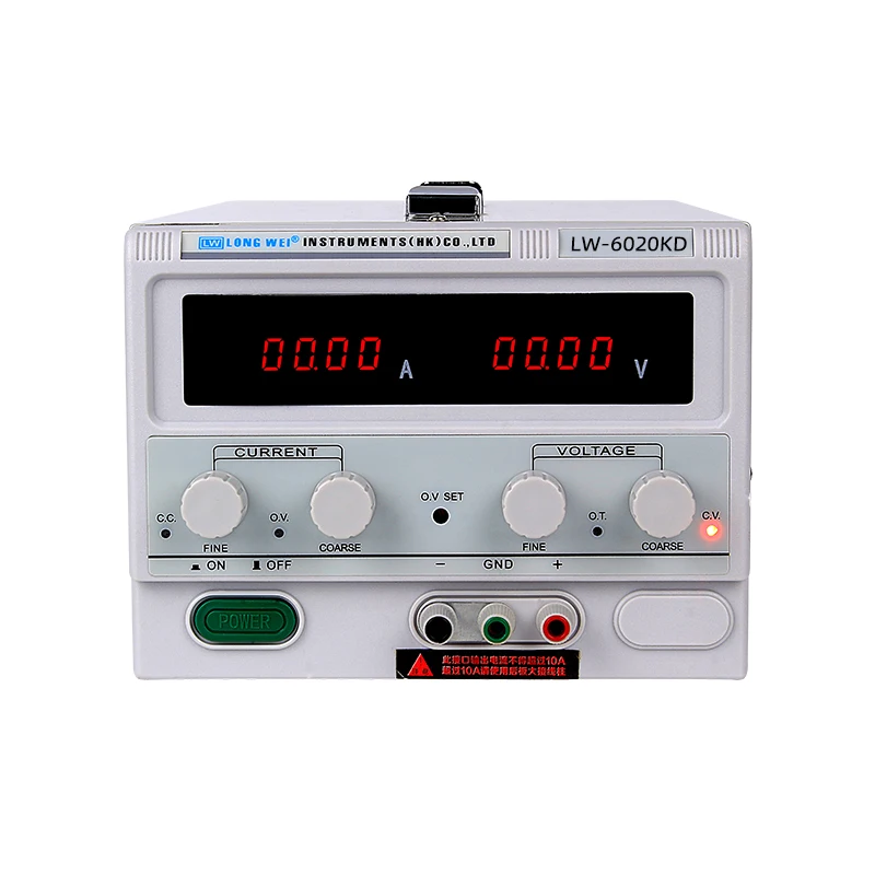 LW-6020KD 60V 20A Tikslumo Skaitmeninis Reguliuojamas Perjungimo DC Stabilizuotas Maitinimo šaltinis LED Ekranas, Laboratoriniams tyrimams