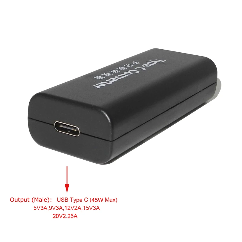 USB 3.1 C Tipo Dc Maitinimo Adapteris Keitiklis Aikštėje Moterų Kištukas 