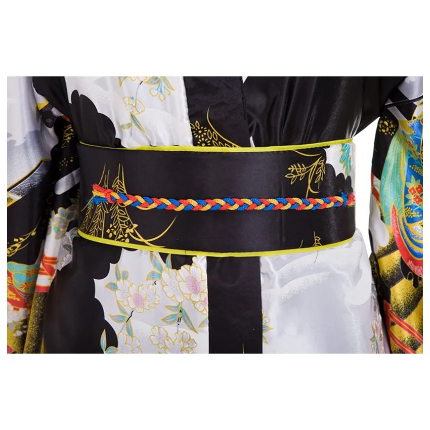 Rožinė Moteris Panele, Japonų Tradicija Kimono Yukata Su Obi Gėlių Derliaus vakarinę Suknelę Cosplay Kostiumų Vienas dydis ZW03