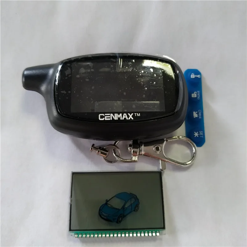 Naujas Atvykimo Rusijos Atveju, CENMAX ST-7A+LCD ekranas CENMAX ST7A 7A LCD pultelio automobilio nuotolinio 2-way automobilių signalizacijos sistemos