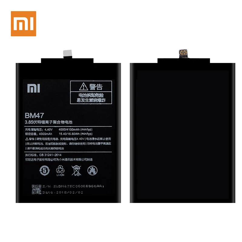 20pcs/Daug Baterijos BM47 Už Xiaomi Redmi 3 3 3X 4X 3 pro Hongmi 3 S 4 X 4000/4100mAh Aukščiausios Kokybės Sandėlyje