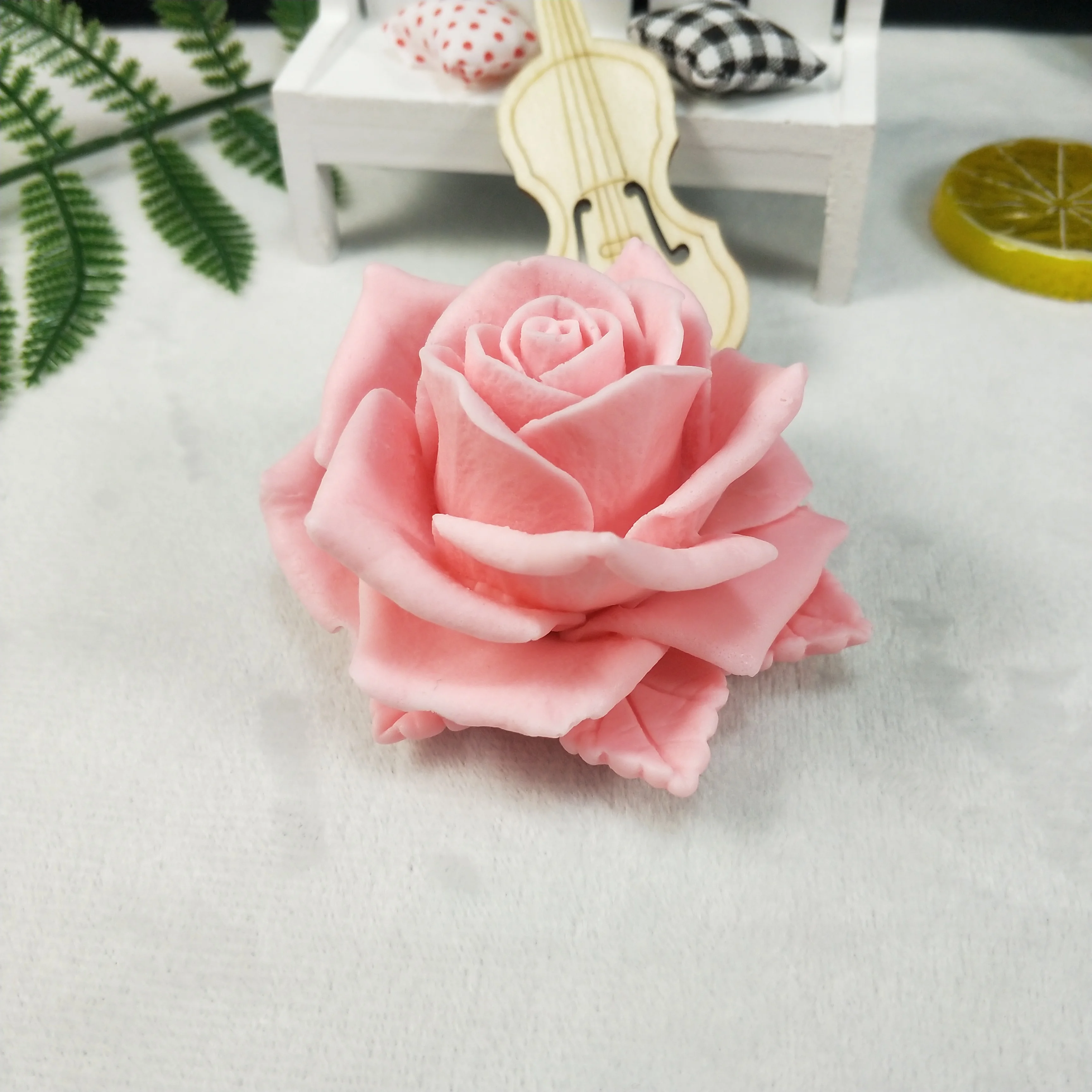 Gėlių, Rožių Lapai Silikono Formos Puokštė Rožių Muilo Formų Gipso Šokolado Žvakė Pelėsių HC0190 PRZY 3D Formos Molio Derva