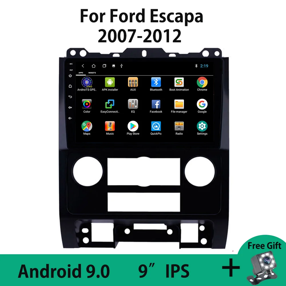 Android 9.0 Automobilių GPS Radijo Mazgo Grotuvo Ford Escape 2007 M. 2008 M. 2009 M. 2010 M. 2011 M. 2012 M. Nr. DVD WIFI magnetofonas su Canbus USB BT