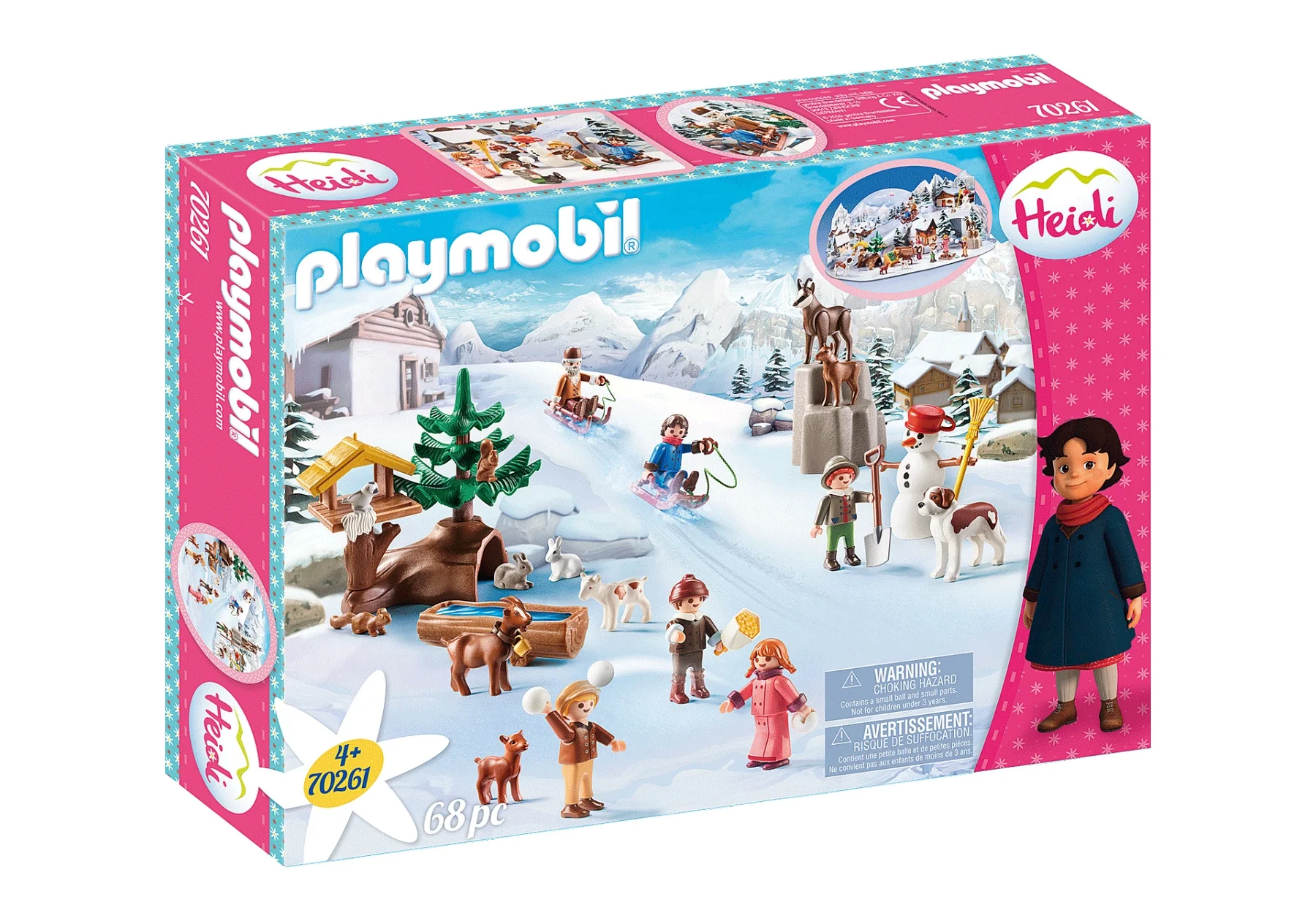 Playmobil 70261 Heidi žiemos pasaulyje žaislų parduotuvė