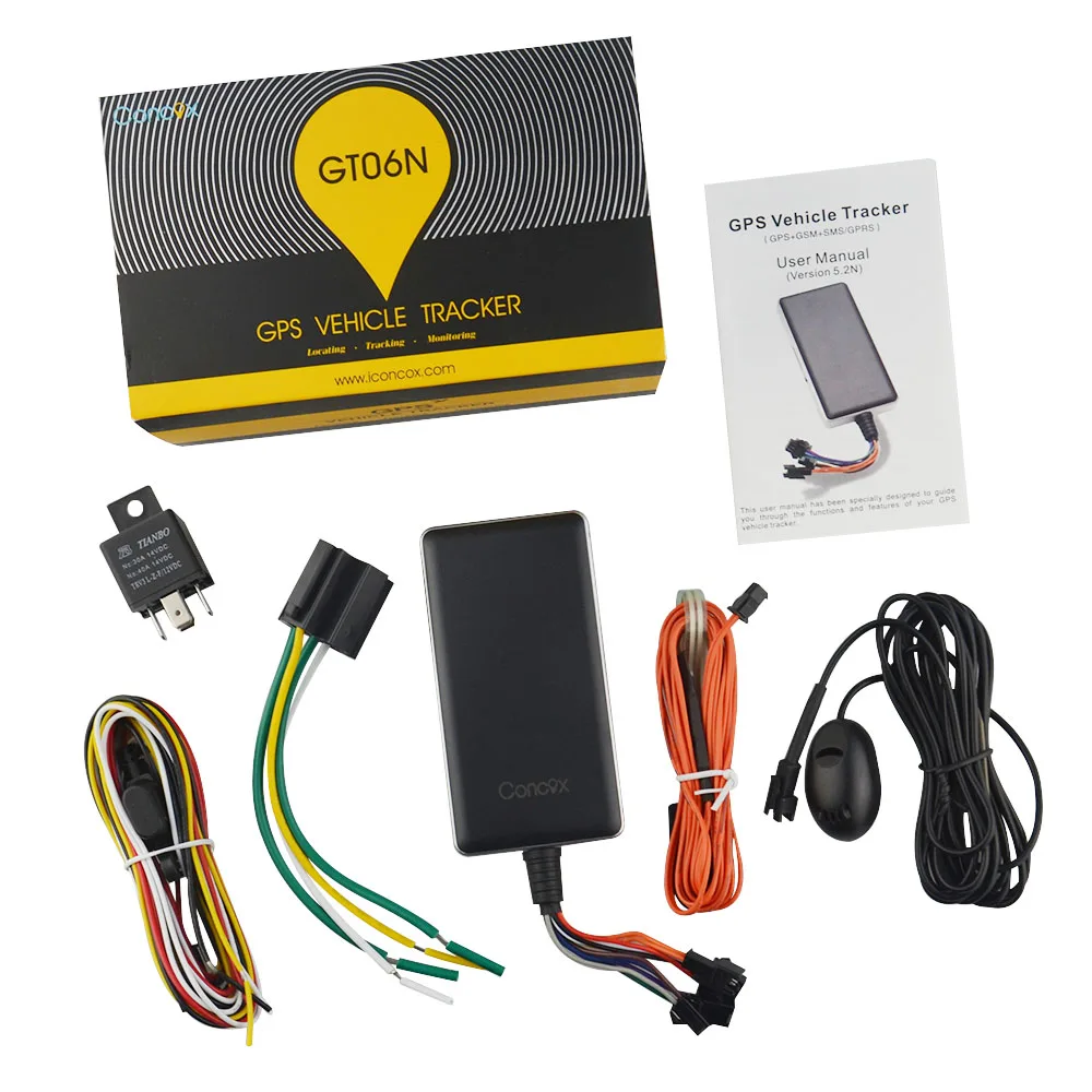 Concox Originalios Transporto priemonės, GPS Tracker SMS GSM GPRS GT06N Stebėti Aptikimo Nuotolinio Valdymo 12-24V Motociklo Automobilį Auto 