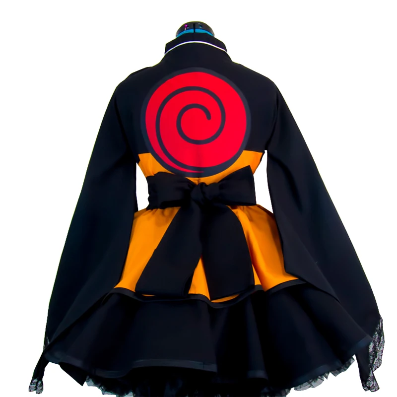 Anime Naruto Cosplay Kostiumų Uzumaki Naruto Lolita Suknelės, Kimono Moterų Suknelė Cosplay Helovinas Šalis Uniformos