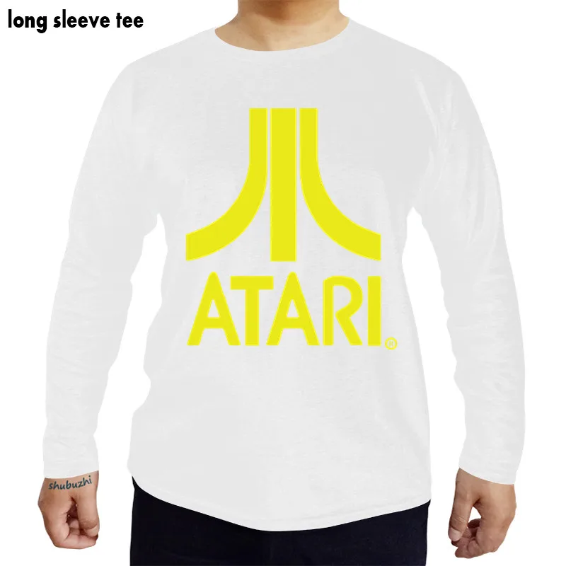 Atari - Antracito Legenda Logotipas Mens Medvilnės Marškinėliai shubuzhi marškinėliai vyras medvilnės tshirts long sleeve top tees