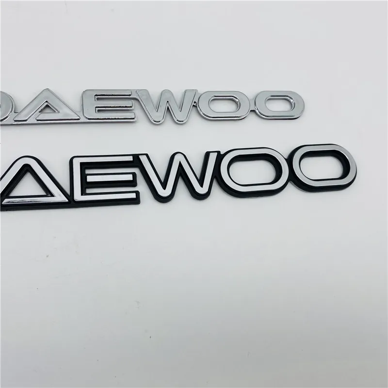 Už Daewoo emblema Galinė Bagažinė Bagažinės Logotipo Raidės Ženklelis Lentele Simbolis Decal