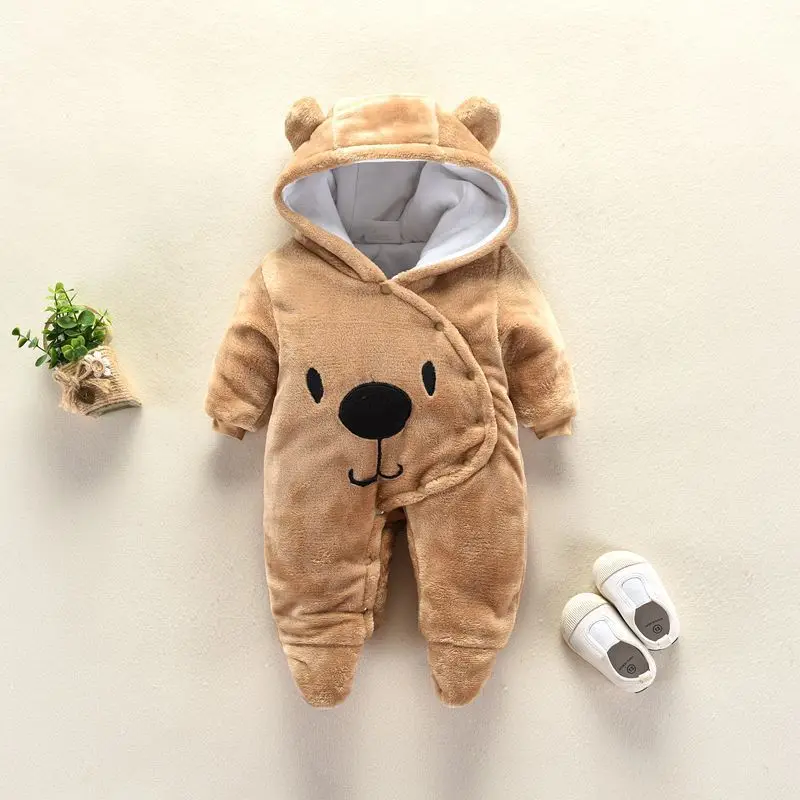 2020 m., naujas gimęs Kūdikis kostiumas mielas Rompers Žiemos Berniukas Medvilnės Naujagimių ankstyvos vaikystės mergina Drabužius Kūdikiams Jumpsuits šiltų drabužių, vienas gabalas