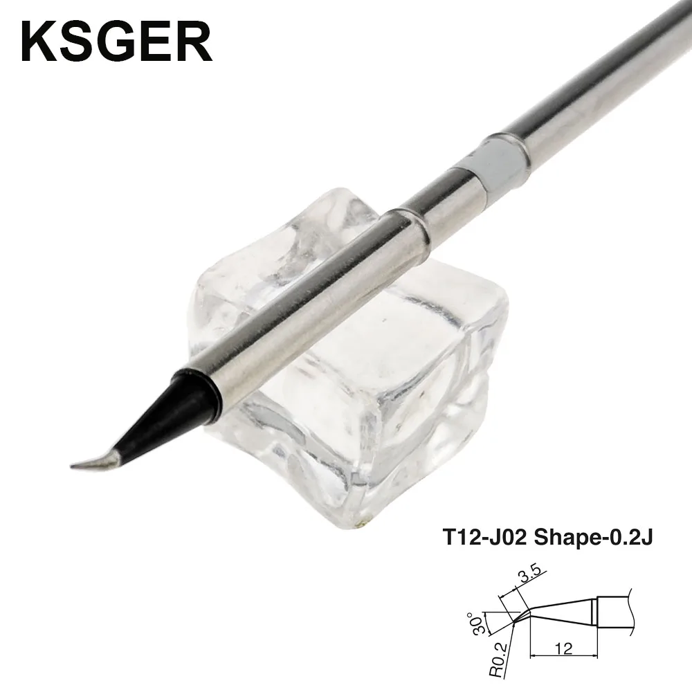 KSGER T12-J02 Aukštos kokybės T12 STM32 OLED/LED Litavimo Stotis Black 