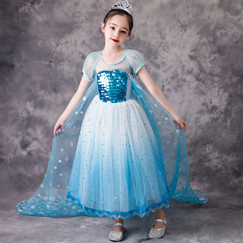 Disney naujo Užšaldyti Princesė Aisha suknelė Aisha Peng Peng mergina suknelė mados Aisha apsiaustu gimtadienio suknelė