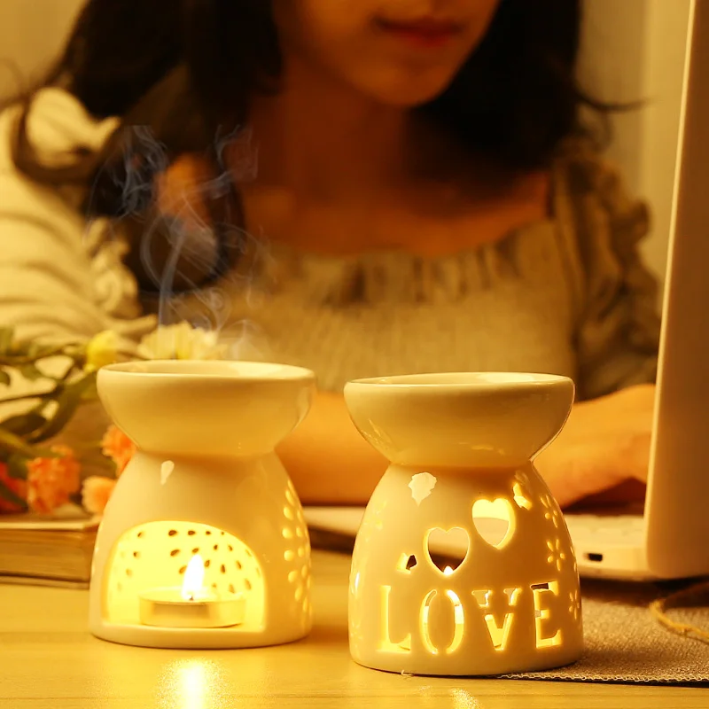 Keraminiai Žvakių Laikiklis Smilkalų Degiklis Aromatinės Lempos Eterinius Aliejus Aromaterapinis Difuzorius Porceliano Spa Namų Kambarį Apdaila
