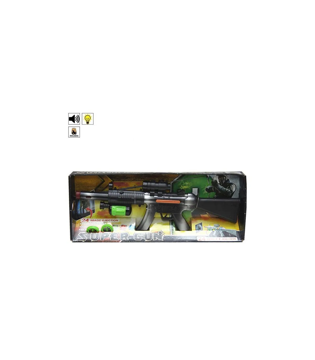 Žaisliniai pistoletai su šviesos ir garsai 48cm šautuvas žaislas, skirtas berniukų ir mergaičių žaislas pigiai