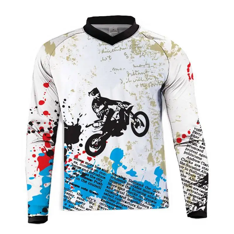 Motokroso jersey Moto GP Jersey Quick Dry Kalnų Dviračių Marškinėliai Vyrams MTB T-Shirt Jaunimo Jersey moto BMX Vaikas/Junior dviračiu