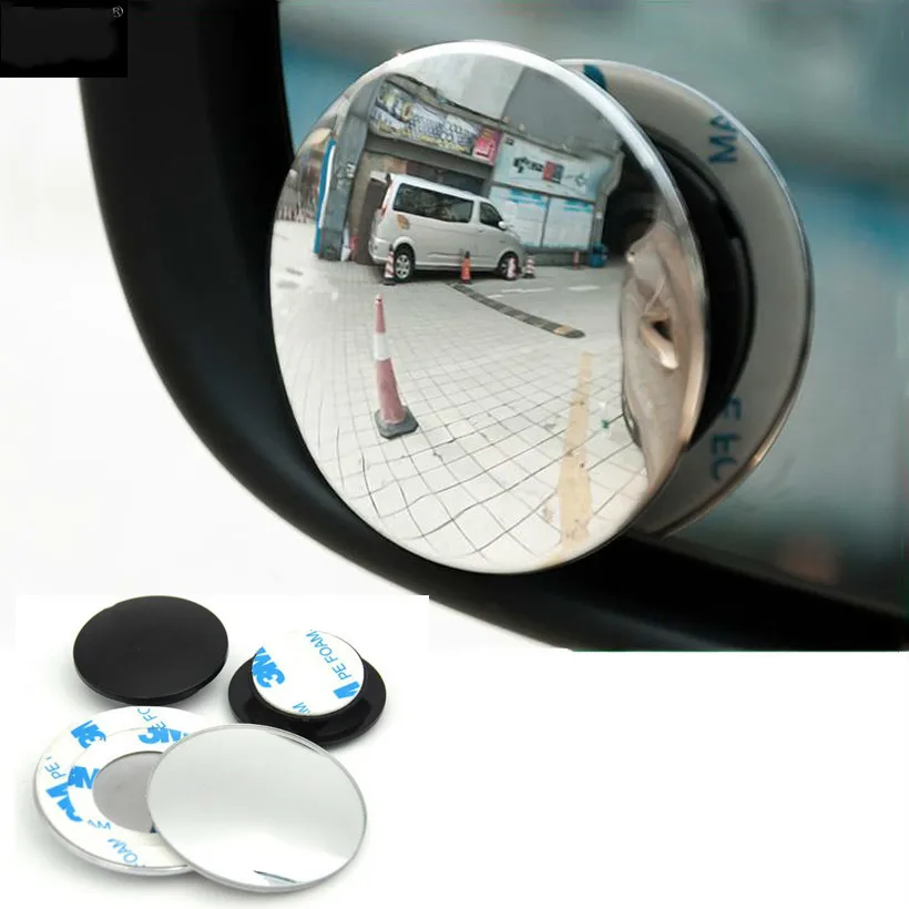 10vnt 360 Laipsnių Frameless Plono galinio vaizdo Plataus Kampo Apvalios Išgaubtos Automobilių aklojoje Veidrodžių Stovėjimo Galinio vaizdo Veidrodis BlindSpot
