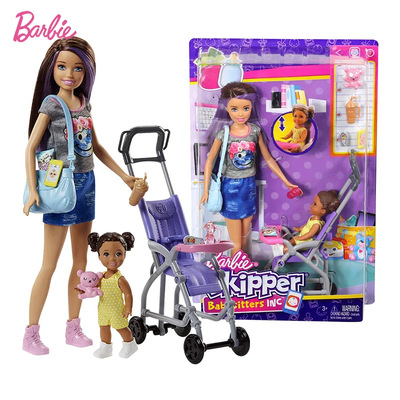 Mattel Barbie mažai kūdikių priežiūros mokytojas krepšelį kartu dovanų dėžutėje nustatyti mergaitė princesė žaisti žaislų namai