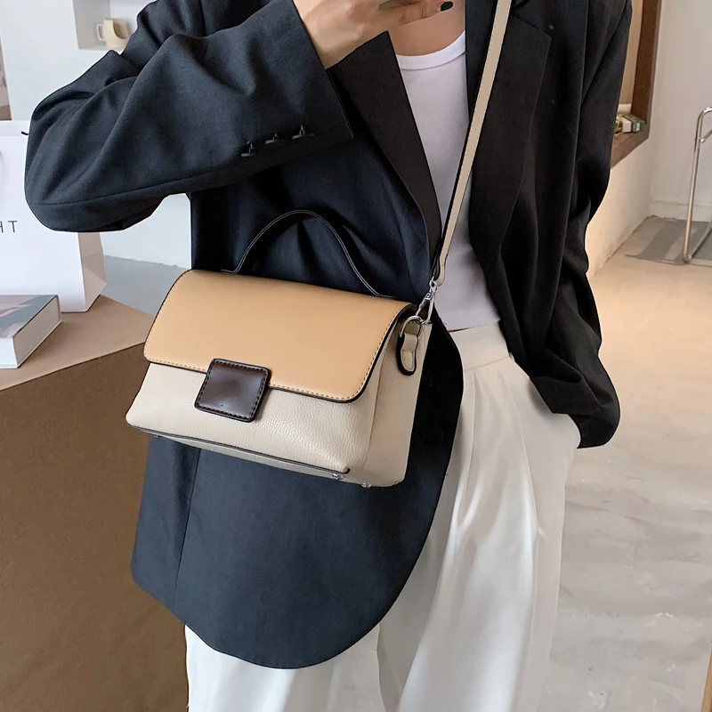 NAUJAS Dizainas, Naujas Mini PU Odos Atvartu Krepšiai Moterų 2020 M. Vasarą Lady Peties Rankinę Moteris Mados Kryžius Body Bag