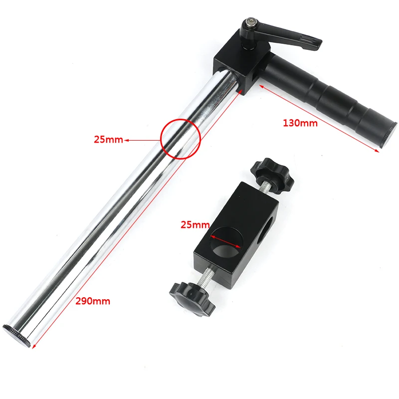 Skersmuo 25mm Etapais Turėtojas Pailginti Multi-Ašies Aukščio Metalo Rankos Už Trinokulinis Stereo Mikroskopas Pramonės Vaizdo Kamera