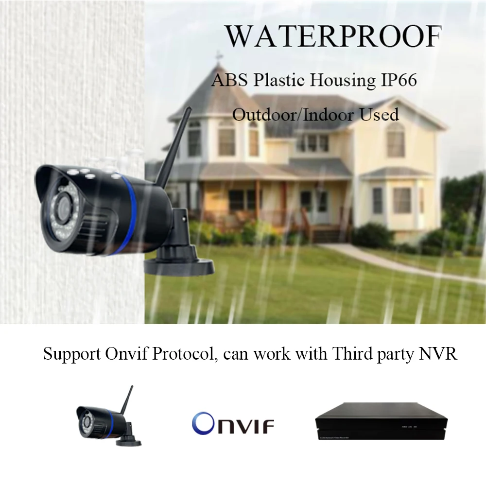 1080P 2MP, Belaidžių IP kamerų ir SPINDULIŲ Naktinio Matymo Garso Įrašo P2P Onvif Vaizdo Apsaugos Wifi, Kamera, Lauko, Patalpų Stebėjimo kamerų