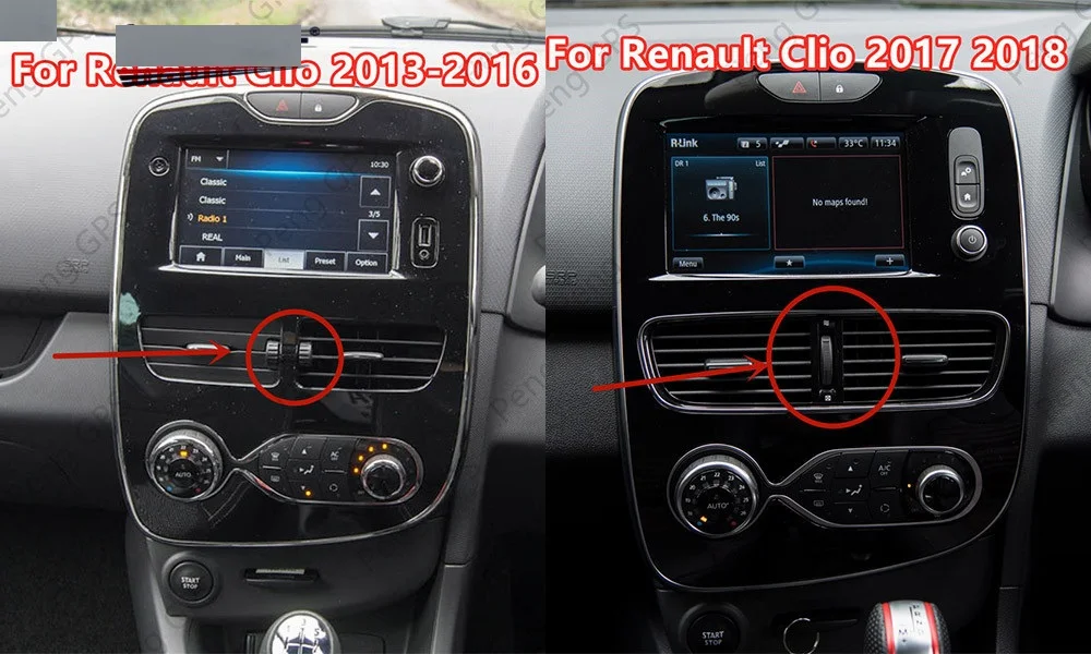Carplay Už Renault Clio 2013 2016 2017 2018 2019 Android Grotuvas GPS Navi 