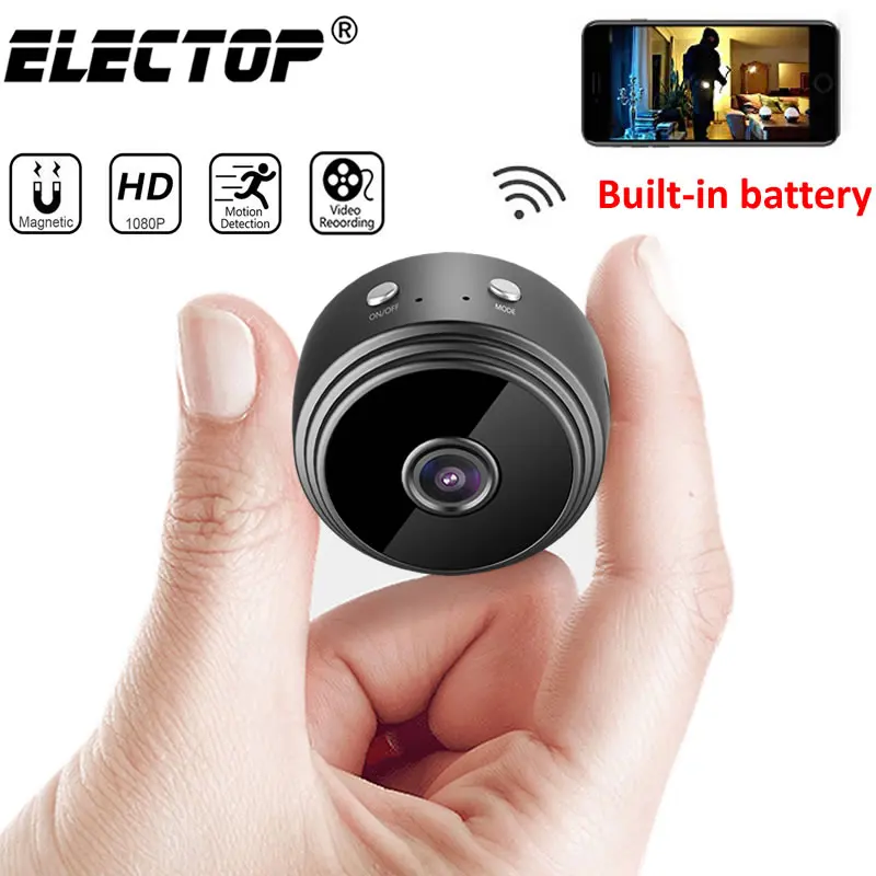 Mini WiFi Kamera 1080P HD Wireless IP P2P Kamera Mažų Mikro Kamera Judesio Aptikimo Naktinio Matymo Namuose Stebėti Saugumo Kameros