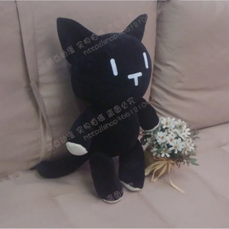 Pasaulis Baigiasi Su Jumis pliušiniai žaislai Žaidimas Misaki Shiki pav Nyantan katė lėlės cosplay 40cm minkšta pagalvėlė