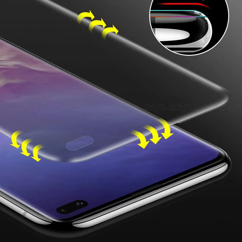 Privatumo Hidrogelio Plėvelės Samsung Galaxy S10 S10e Plus Anti Spy Screen Protector for Samsung S10E S10Plus S10p 3D Pilnas draudimas