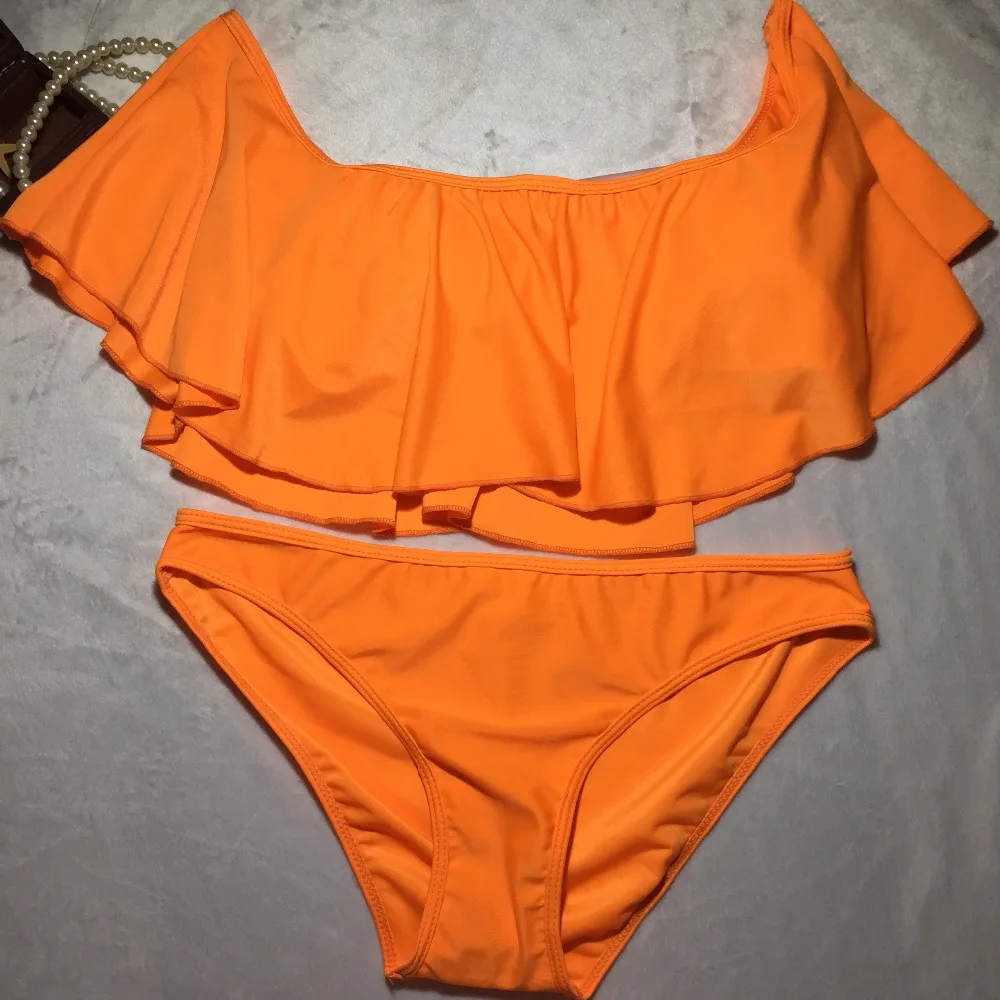 2017 oranžinė balta juoda off peties susiėmę bikini nustatyti Stebėjimo maudymosi kostiumėlį, maudymosi kostiumėliai moterims, maudymosi kostiumą, biquini maillot de bain