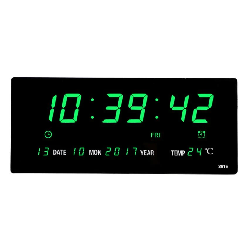 LED Skaitmeninio Sieninis Laikrodis Pabusti Šviesos Didelis Sieninis Laikrodis Elektroninis Laikmatis Chronometras Oras Stotis naujieji Metai Apdaila