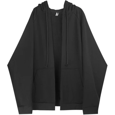 2020 m. Pavasarį, Rudenį Plius dydis Moterų Prarasti Didelis kišenėje Juoda Gobtuvu Palaidinukė Gotikos Žaliojo švarko Negabaritinių Moterų Atsitiktinis viršutinių drabužių siuvimas