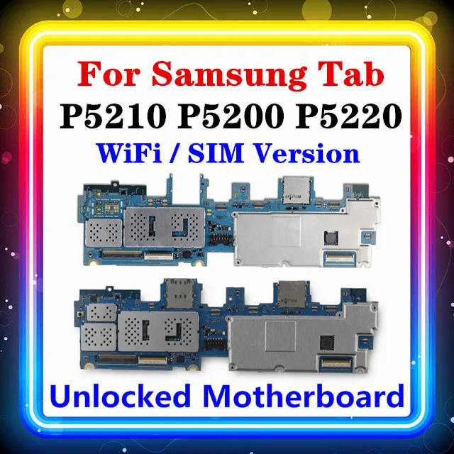 Wifi Versija / SIM Paramos Motinos Lenta, Skirta Samsung Galaxy Tab 3 10.1 P5210 P5200 P5220 Plokštė Logika Mainboard