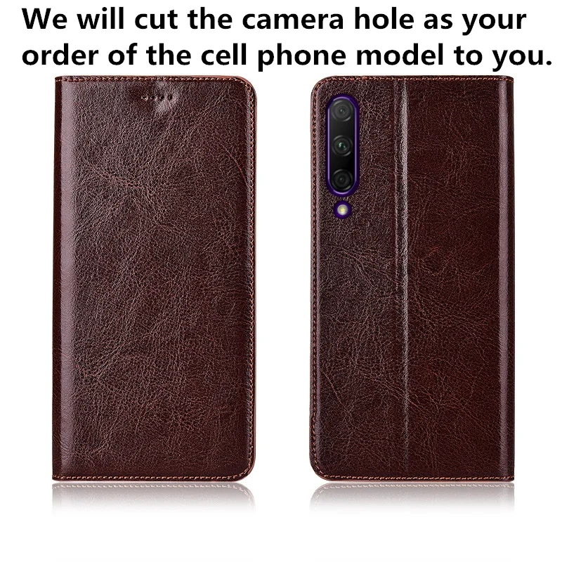 Natūralios odos magnetinio apversti telefoną atveju kortelės lizdas turėtojas OnePlus 6T/OnePlus 6 telefono maišas stovi odinis dėklas funda rubisafe