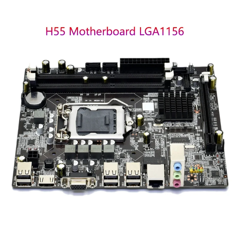 H55 Plokštė LGA1156 DDR3 Palaiko 8G SATA2.0 PCI-E X16, skirtas LGA1156 Serverio Serija